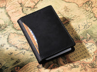 Black Genuine Leather Wallet & Card Holder