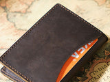 Coffee Genuine Leather Wallet & Card Holder